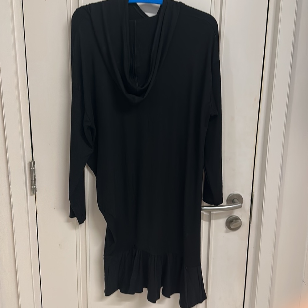 NWOT Hoodie ,long sleeved, asymmetrical dress, stretchy T-shirt dress! Size UK L - Picture 6 of 9